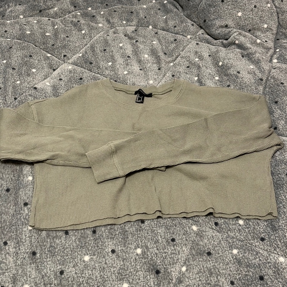 Forever 21 Long Sleeve Crop Top